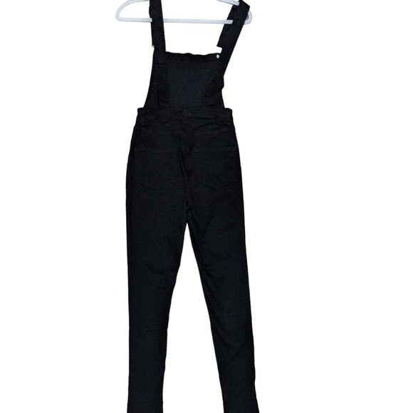We Wore What Womens Overalls High Rise Skinny Black Size Medium Stretch Denim XS - Picture 2 of 10